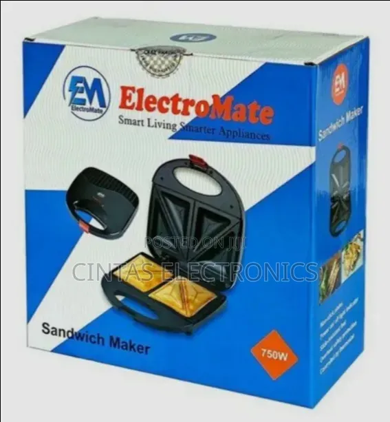 ElectroMate 2-Slice Non-Stick Sandwich Maker - 1