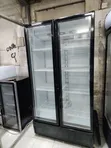 Black 1000L 2-Door Display Chiller - 1
