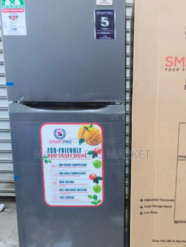 Smartpro Double Door Fridge 138L - 1