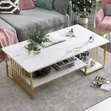 Executive White Marble Coffee Table - 2
