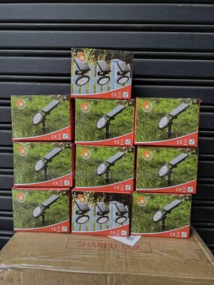 10 Pcs 2-in-1 Solar Yard Spotlights
