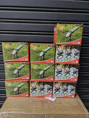 10 Pcs 2-in-1 Solar Yard Spotlights (Wall/Ground Mount)
