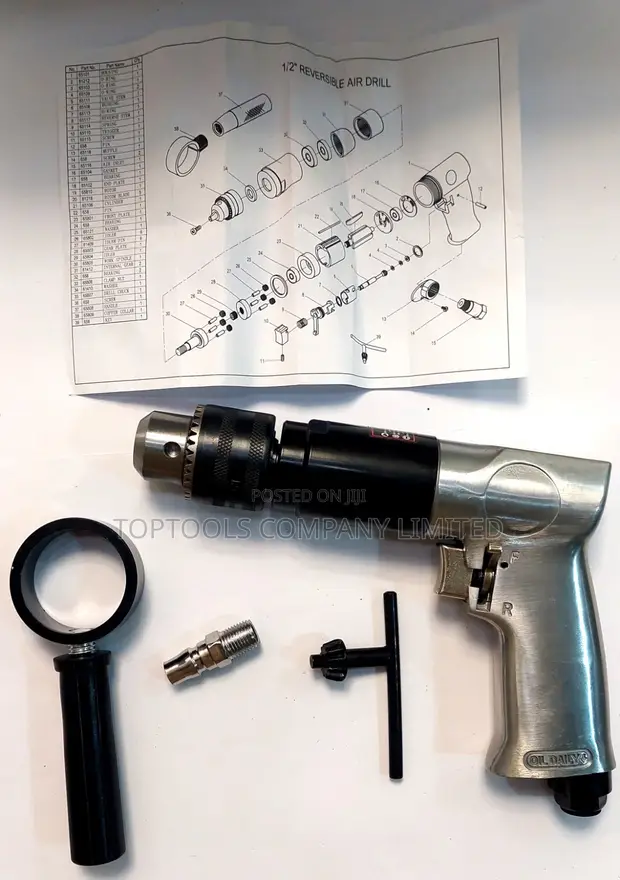 Brand New Reversible Air Impact Drill 13mm - 1