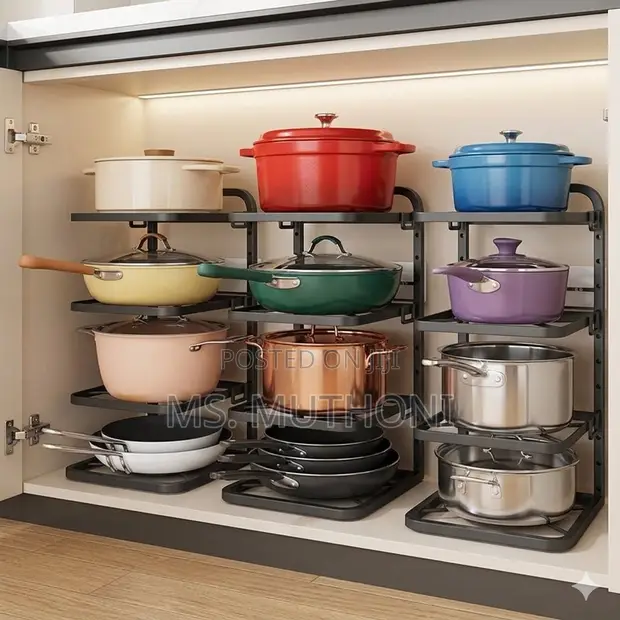 Multi-Tier Pot and Pan Organizer Rack - 1
