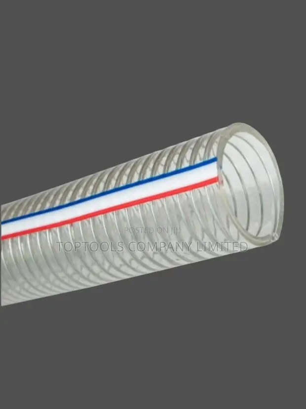 Clear Wired Heavy Duty Suction Pipe 4" 12m - 1