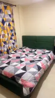 Brand New 5x6 Upholstered Platform Bed - Emerald Green - 1