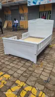 3x6 White Wooden Kids Bed Frame - 2
