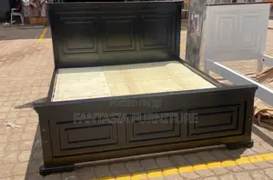Classic Black Wooden Bed Frame 5x6