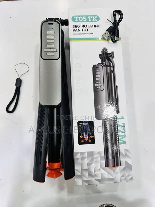 T05 1.77M Adjustable Tripod Stand for Camera & Phone - 1