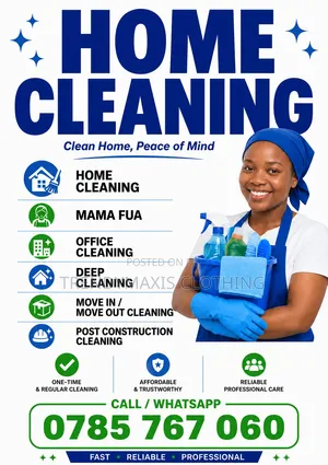 Home Cleaning, Mama Fua & Laundry Services in Nairobi