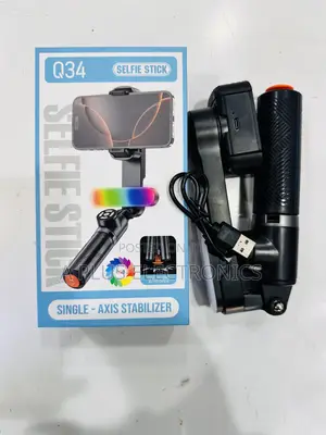 Q34 Phone Gimbal Stabilizer + Selfie Stick