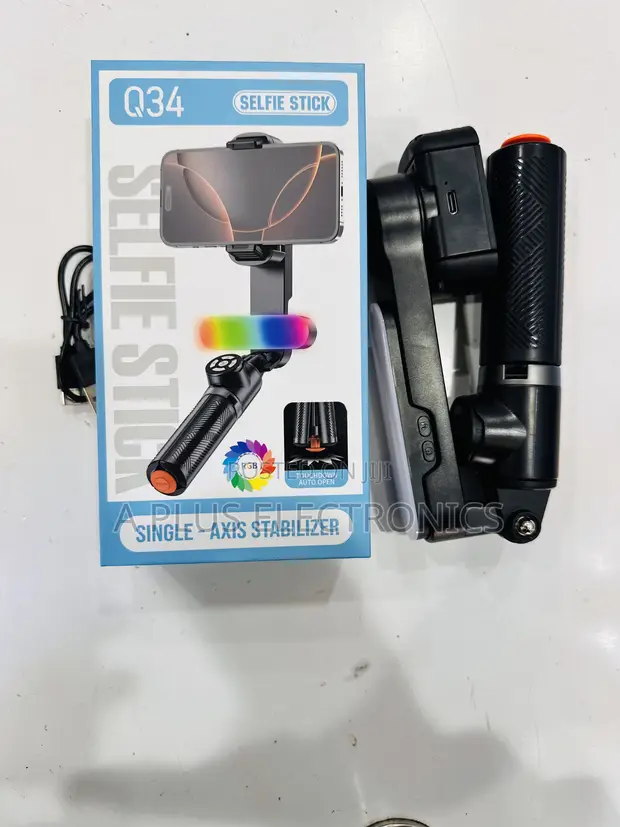 Q34 Phone Gimbal + Selfie Stick | Foldable - 1