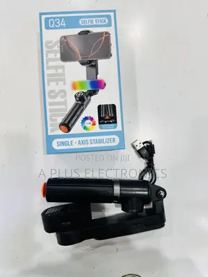 Q34 Phone Gimbal Stabilizer + Selfie Stick | Portable