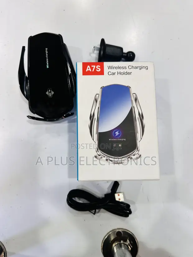 A7S Wireless Charging Phone Holder | Automatic Car Mount - 1