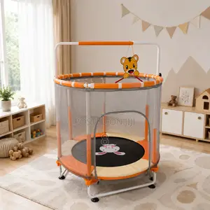 5FT Kids Mini Trampoline with Enclosure Net