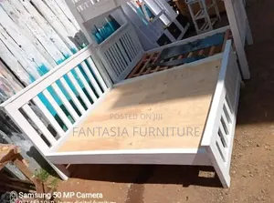 White 5x6 Bed Frame - Brand New