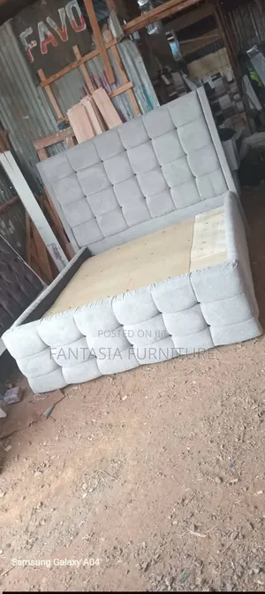 Brand New Light Grey 5x6 Bed Frame