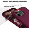Soft Silicone Slim Shockproof Case for iPhone 12 Pro Max - Maroon - 2