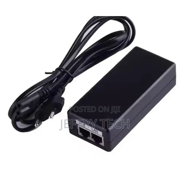 24V PoE and LAN Network Adapter - 1