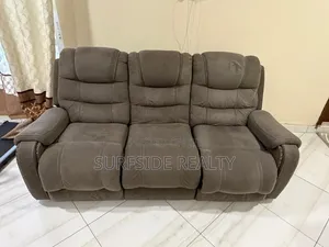 Furniture Palace 7-Seater Suede Recliner Sofa Set