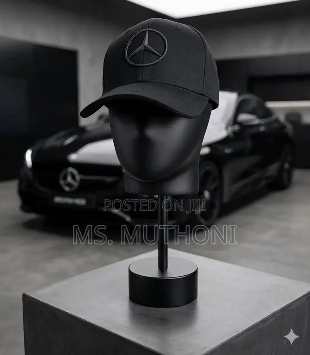 Sleek Black Mercedes-Benz Baseball Cap - 1