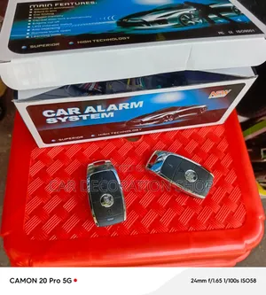 Generic 12V Car Alarm System with 2 Key Fob Remotes