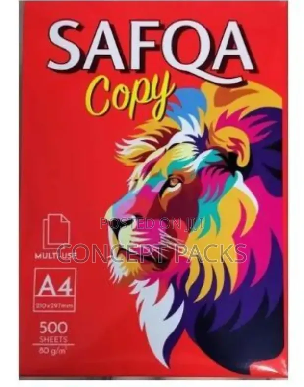 Safqa Printing Paper - 80 GSM A4 (2500 Sheets) - 1