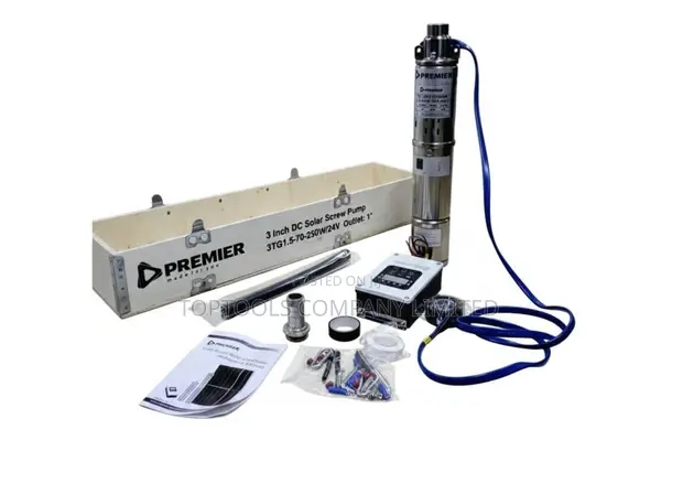 Premier DC Solar Submersible Water Pump 250W 24V 70m 1-Inch - 1