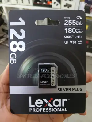 Lexar Silver Plus 128GB UHS-I V30 SDXC Memory Card