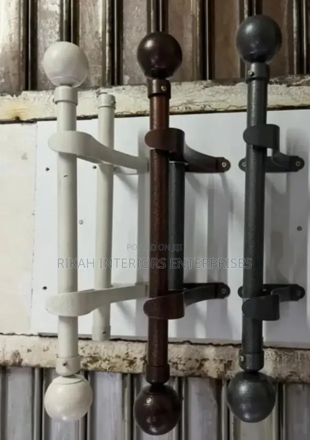 Powder Coated Jua Kali Curtain Rods - All Colors - 1