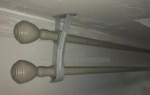 White Jua Kali Curtain Rods - Environmental Friendly