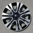 15" Black Silver Multi-Spoke Wheel Caps (Set of 4) - 1