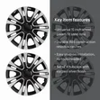 Universal 14" Wheel Covers for Steel Rims (Set of 4) - 2