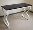 Modern Black & White Office Desk - Executive Workstation - 2