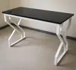 Modern Black & White Office Desk - Executive Workstation - 3