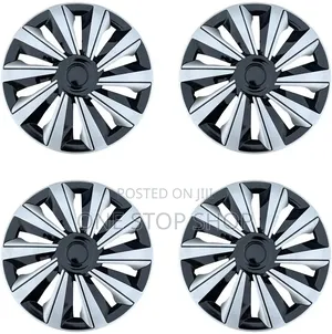14" Universal Multi-Spoke Wheel Caps with Dual Tone Finish
