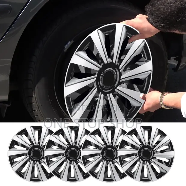 14" High Strength Weather-Resistant ABS Plastic Snap-On Wheel Cover - 1