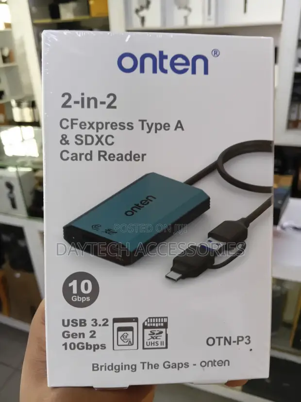 Onten OTN-P3 2-in-2 Memory Card Reader - 1