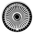 16-inch Silver & Black Finish Wheel Covers for Alloy Wheel Look - 2