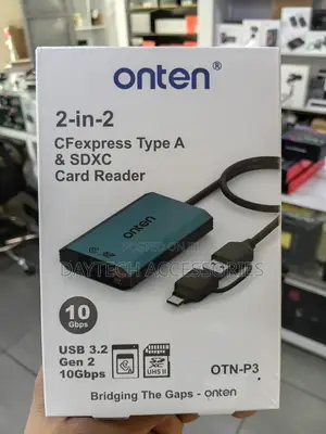 Onten OTN-KSS-P3+ 3-in-1 USB-A/C Card Reader