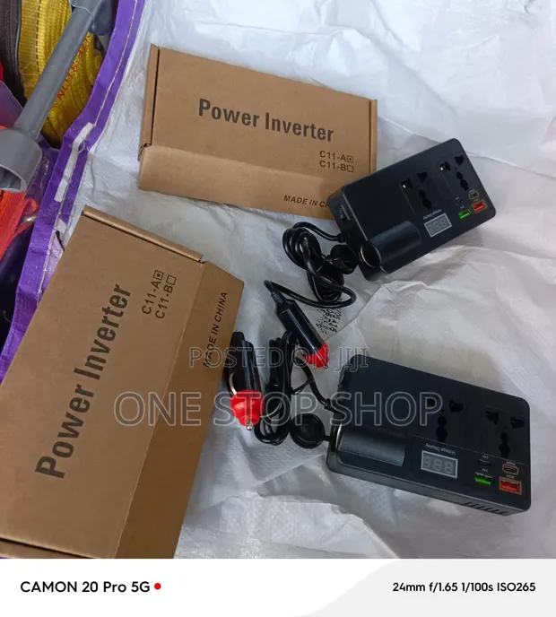 Car Power Inverter - Converts Car Battery to Household Power - 1