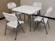 Foldable Table and 4 Chairs Set - 2