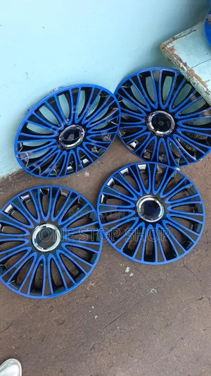 14" Impact Resistant Wheel Caps with Snap-on Retention Ring