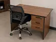 Modern Office Desk with 3 Drawers & Ergonomic Chair - 1