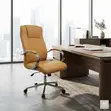 Brown Leather Executive Office Chair - 1