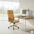 Brown Leather Executive Office Chair - 3