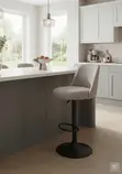 Soft Home Counter Reclining Barstools - White - 1