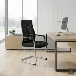 High Backrest Office Guest Chair with Sled Legs