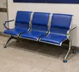 Modern 3-Seater Blue Reception Bench - 4