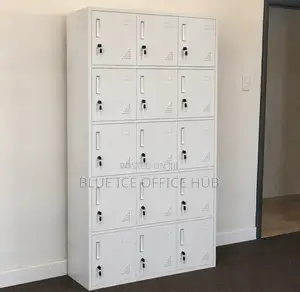 15-Door Metal Locker Cabinet - Brand New